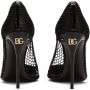 Dolce & Gabbana 105mm lakleren pumps met mesh Zwart - Thumbnail 3
