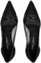 Dolce & Gabbana 105mm lakleren pumps met mesh Zwart - Thumbnail 4