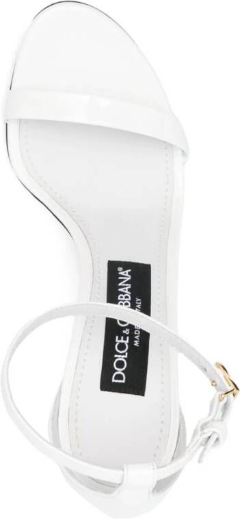 Dolce & Gabbana Leren sandalen Wit