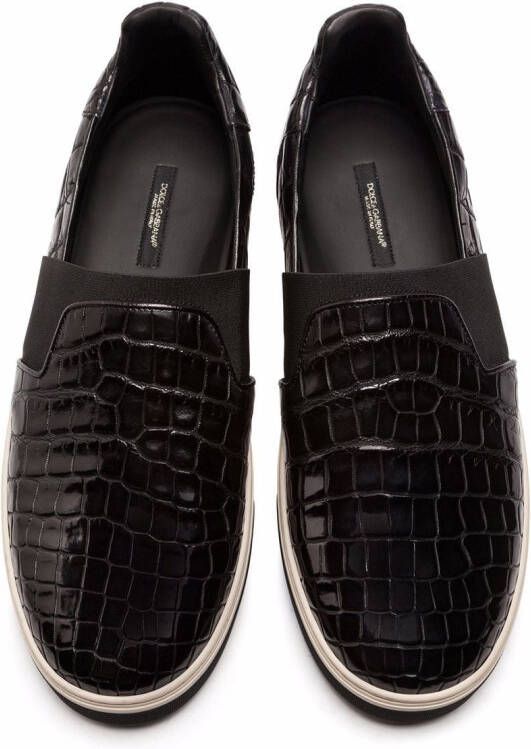 Dolce & Gabbana Rome leren sneakers Zwart