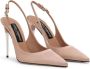 Dolce & Gabbana 105 mm leren slingback pumps Beige - Thumbnail 2