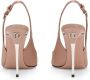Dolce & Gabbana 105 mm leren slingback pumps Beige - Thumbnail 3