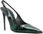 Dolce & Gabbana Leren slingback pumps Groen - Thumbnail 2