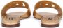 Dolce & Gabbana Leren sandalen met logo Goud - Thumbnail 3