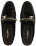 Dolce & Gabbana Visconti leren slippers Zwart - Thumbnail 4