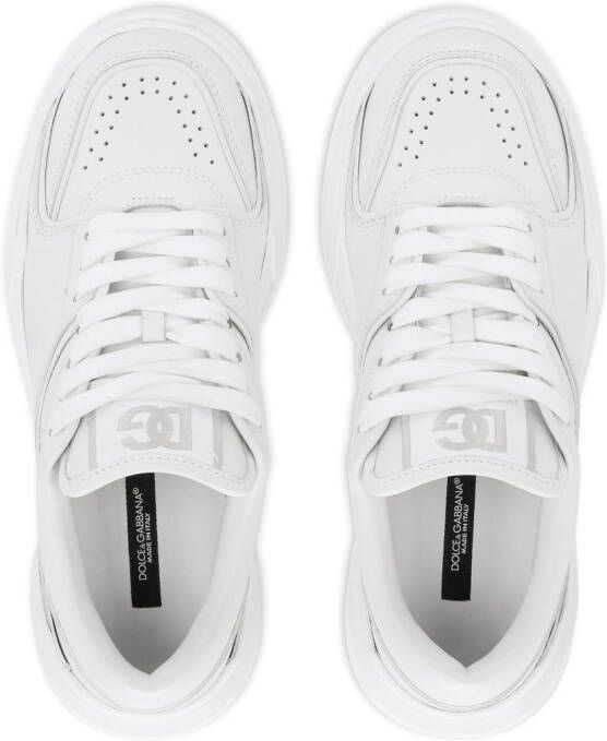 Dolce & Gabbana New Roma leren sneakers Wit