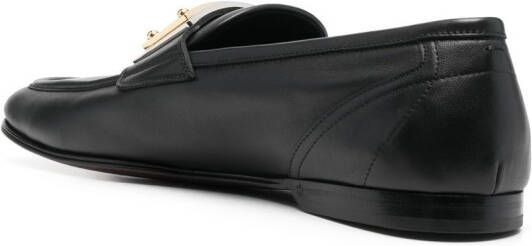 Dolce & Gabbana Loafers met logo Zwart