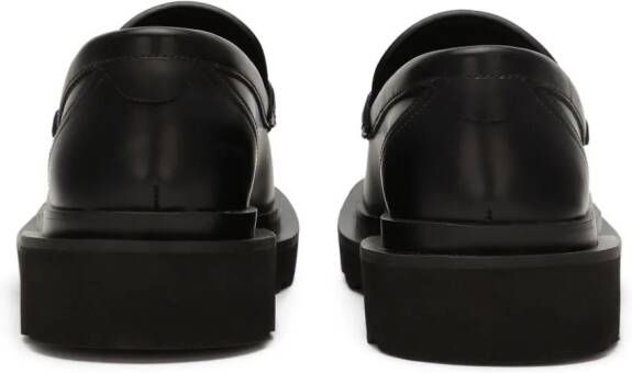 Dolce & Gabbana Loafers met logoplakkaat Zwart