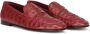 Dolce & Gabbana Leren slippers met textuur Rood - Thumbnail 2