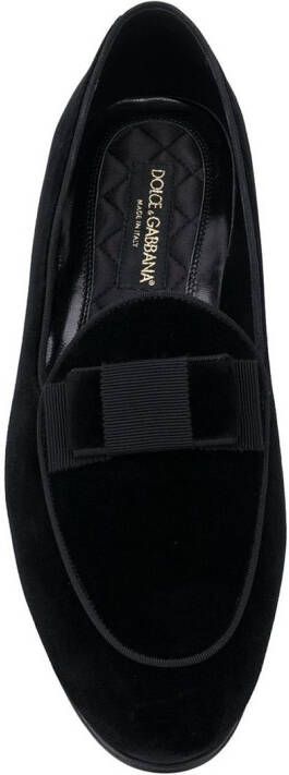 Dolce & Gabbana loafers met vlinderstrikje Zwart
