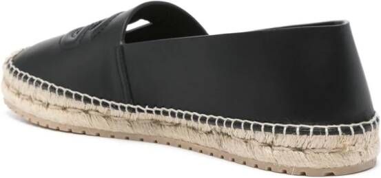 Dolce & Gabbana Leren espadrilles Zwart