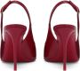 Dolce & Gabbana logo-plaque heeled slingback pumps Rood - Thumbnail 3