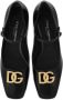 Dolce & Gabbana logo-plaque mary jane shoes Zwart - Thumbnail 4