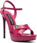 Dolce & Gabbana Sandalen met logoplakkaat Roze - Thumbnail 2