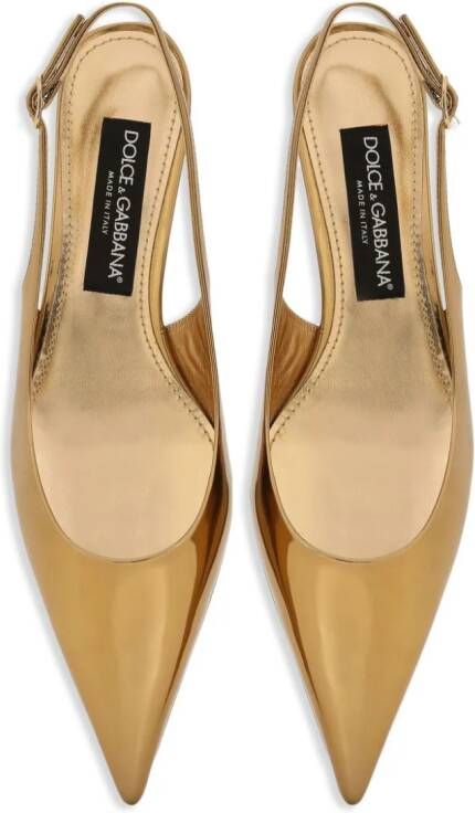 Dolce & Gabbana Lollo leren pumps Goud