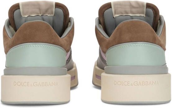 Dolce & Gabbana New Roma leren sneakers Grijs