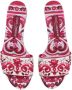 Dolce & Gabbana Slippers met Majolica-print Roze - Thumbnail 4