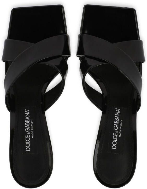 Dolce & Gabbana 3.5 75mm leren muiltjes Zwart