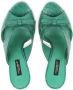 Dolce & Gabbana 105 mm leren sandalen met strikdetail Groen - Thumbnail 4