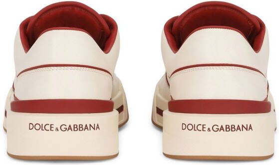 Dolce & Gabbana New Roma leren sneakers Beige