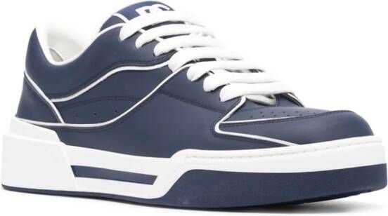 Dolce & Gabbana New Roma leren sneakers Blauw