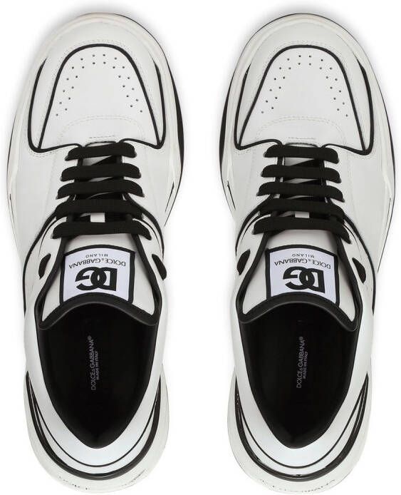 Dolce & Gabbana New Roma leren sneakers Wit