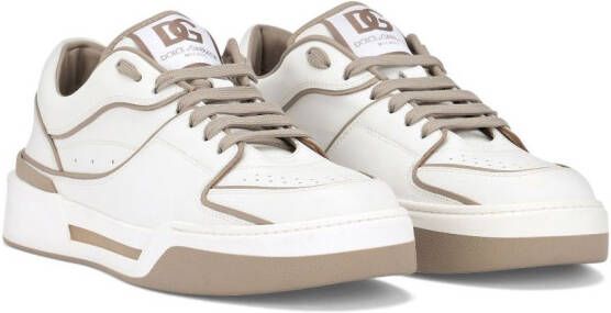 Dolce & Gabbana New Roma leren sneakers Wit