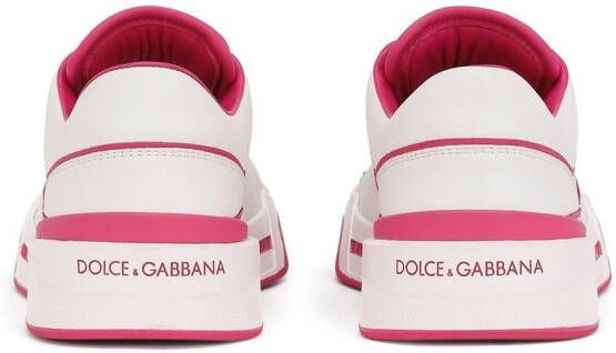 Dolce & Gabbana New Roma leren sneakers Wit