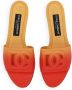 Dolce & Gabbana Ombré slippers met DG applicatie Oranje - Thumbnail 4