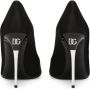 Dolce & Gabbana 105 mm leren pumps met puntige neus Zwart - Thumbnail 3