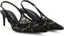 Dolce & Gabbana 60 mm kanten slingback pumps Zwart - Thumbnail 2