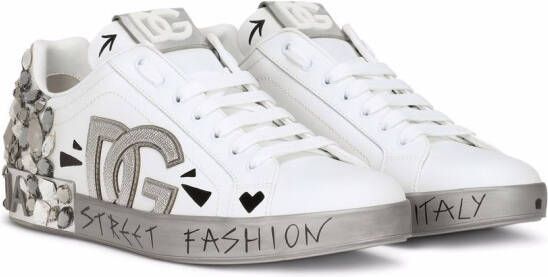 Dolce & Gabbana Portofino low-top sneakers Wit