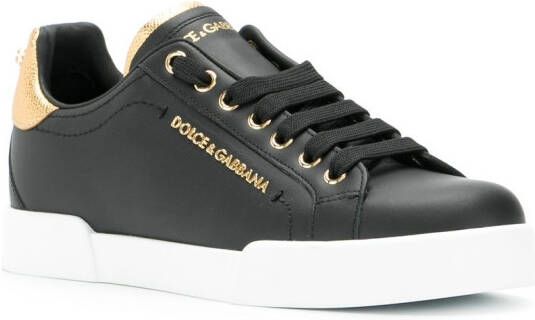 Dolce & Gabbana Portofino low-top sneakers Zwart
