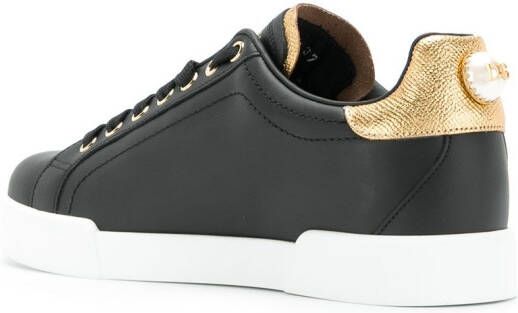 Dolce & Gabbana Portofino low-top sneakers Zwart