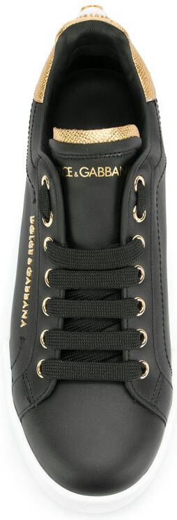 Dolce & Gabbana Portofino low-top sneakers Zwart