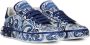 Dolce & Gabbana Portofino leren sneakers Blauw - Thumbnail 2