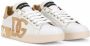 Dolce & Gabbana Portofino leren sneakers met logoprint Wit - Thumbnail 2