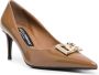 Dolce & Gabbana Pumps met logoplakkaat Bruin - Thumbnail 2