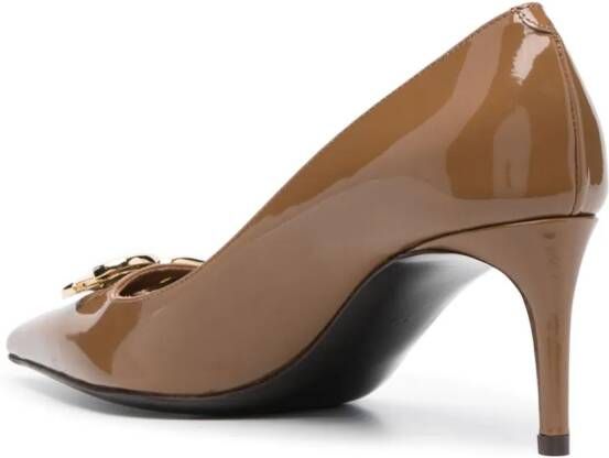 Dolce & Gabbana Pumps met logoplakkaat Bruin