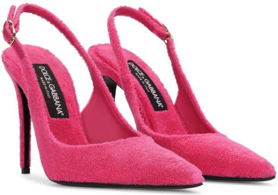 Dolce & Gabbana Pumps met logoplakkaat Roze