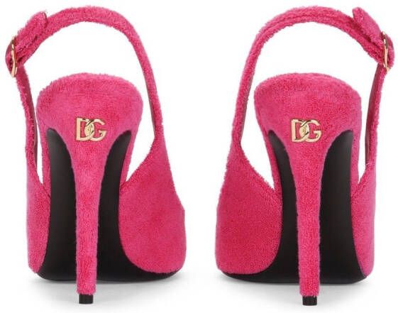 Dolce & Gabbana Pumps met logoplakkaat Roze
