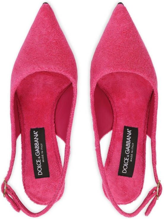Dolce & Gabbana Pumps met logoplakkaat Roze