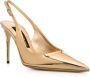 Dolce & Gabbana Pumps met puntige neus Goud - Thumbnail 2