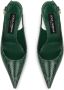 Dolce & Gabbana Pumps met slangenleer-effect Groen - Thumbnail 4