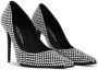 Dolce & Gabbana 105mm Satijnen pumps verfraaid met stras Zwart - Thumbnail 2