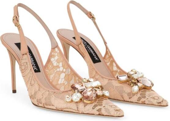 Dolce & Gabbana Rainbow Lace pumps Beige