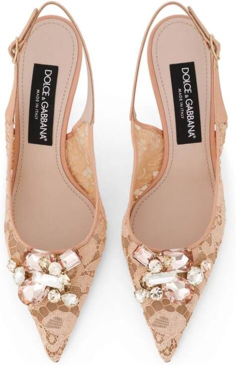 Dolce & Gabbana Rainbow Lace pumps Beige