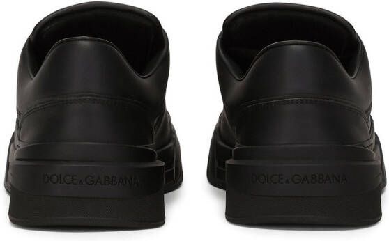 Dolce & Gabbana New Roma leren sneakers Zwart