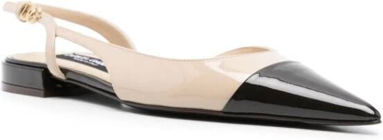 Dolce & Gabbana Sammy lakleren sandalen Beige