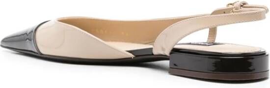 Dolce & Gabbana Sammy lakleren sandalen Beige